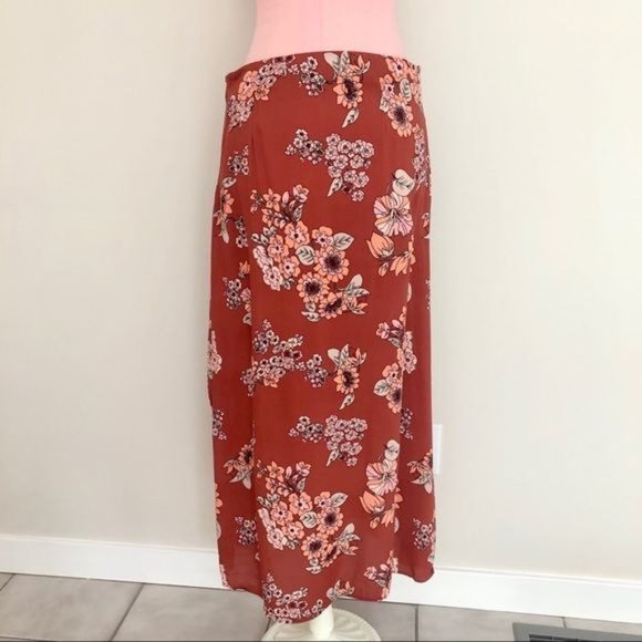 Free People Sunray Sarong Floral Midi Skirt - Picture 7 of 9